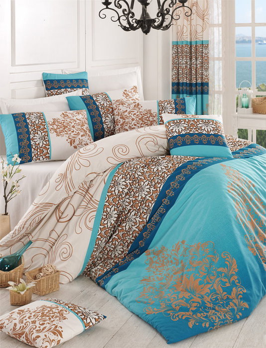 L'essentiel linge de maison Katre - Turquesa y Crudo L'essentiel linge de maison Katre - Turquesa y Crudo